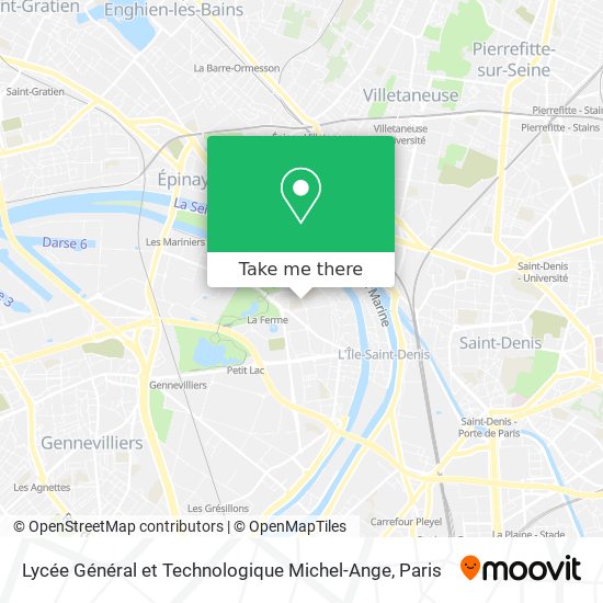 Lycée Général et Technologique Michel-Ange map