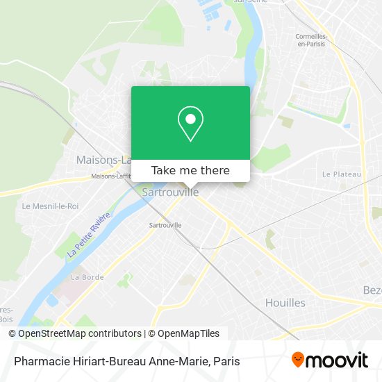 Mapa Pharmacie Hiriart-Bureau Anne-Marie