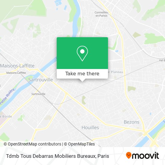 Tdmb Tous Debarras Mobiliers Bureaux map