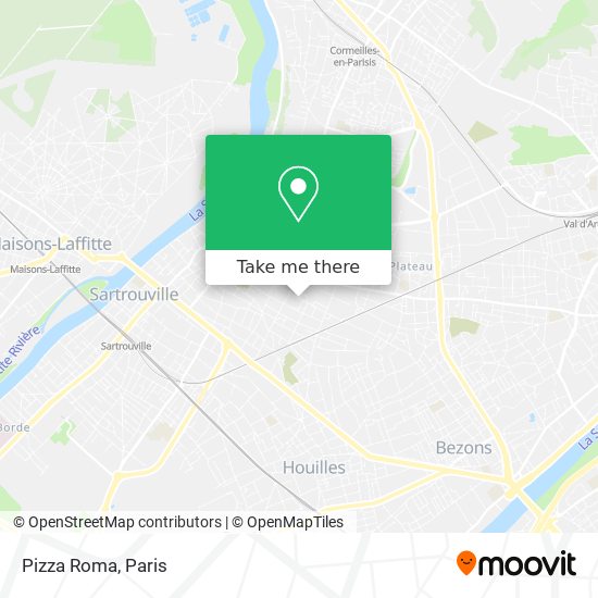 Pizza Roma map