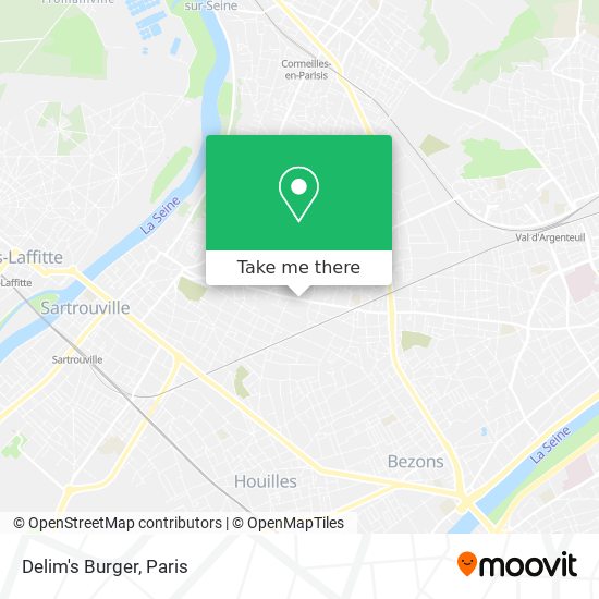 Delim's Burger map