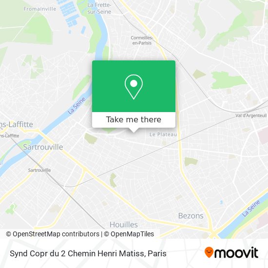 Synd Copr du 2 Chemin Henri Matiss map