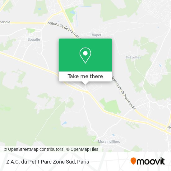 Z.A.C. du Petit Parc Zone Sud map
