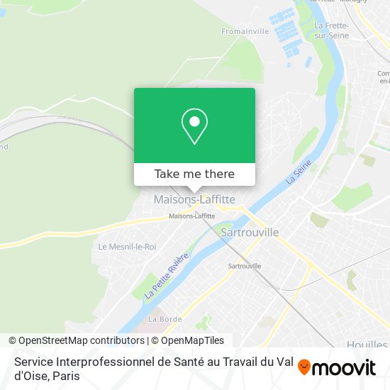 Service Interprofessionnel de Santé au Travail du Val d'Oise map