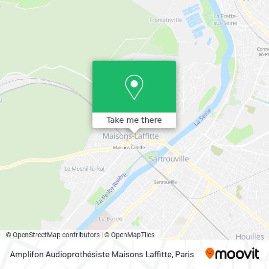 Amplifon Audioprothésiste Maisons Laffitte map