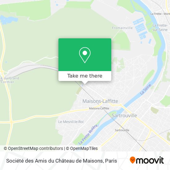 Société des Amis du Château de Maisons map
