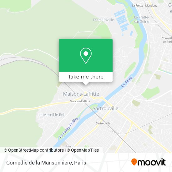 Mapa Comedie de la Mansonniere