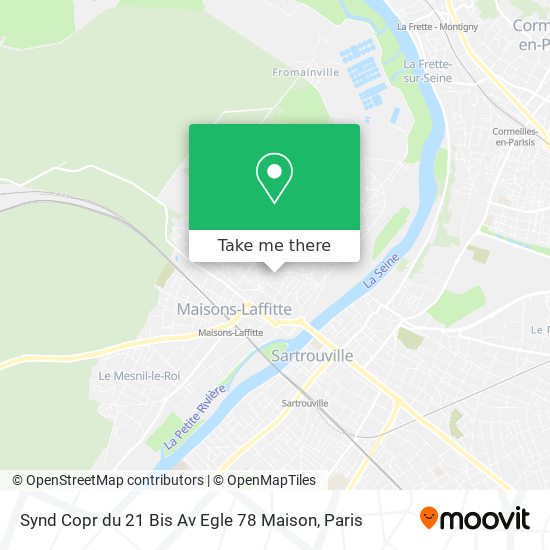 Synd Copr du 21 Bis Av Egle 78 Maison map