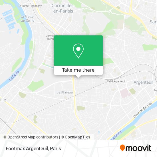 Footmax Argenteuil map