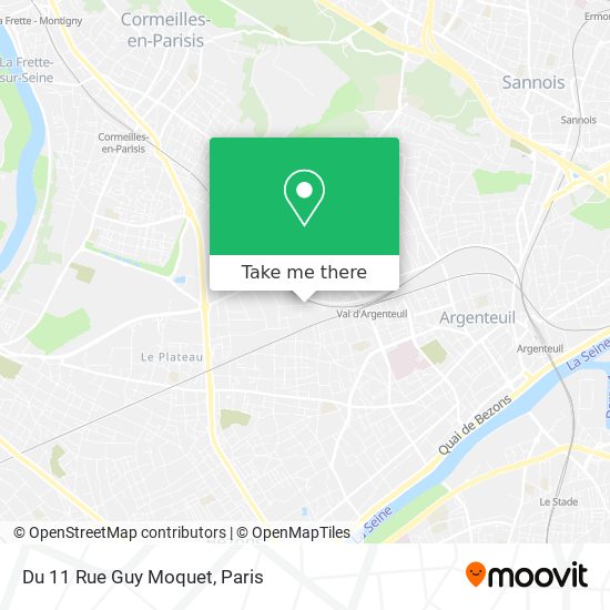 Mapa Du 11 Rue Guy Moquet