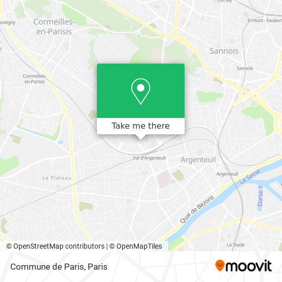 Commune de Paris map