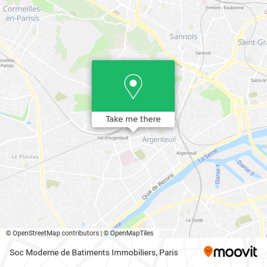 Soc Moderne de Batiments Immobiliers map