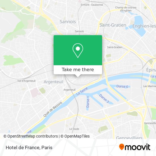 Mapa Hotel de France