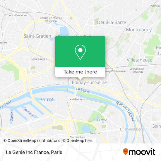 Mapa Le Genie Inc France