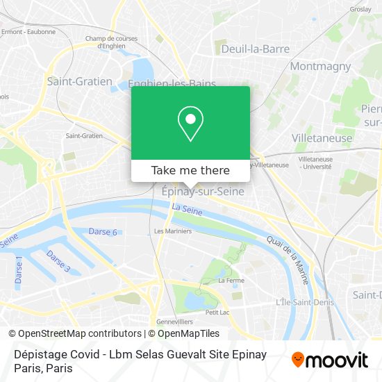 Mapa Dépistage Covid - Lbm Selas Guevalt Site Epinay Paris