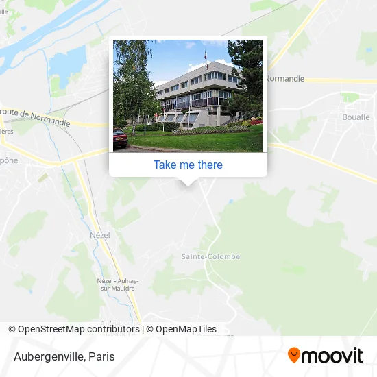 Aubergenville map