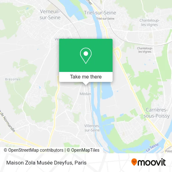 Maison Zola Musée Dreyfus map