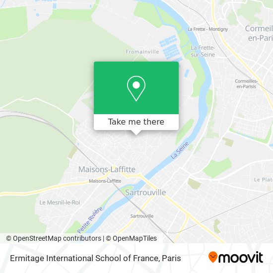 Ermitage International School of France map