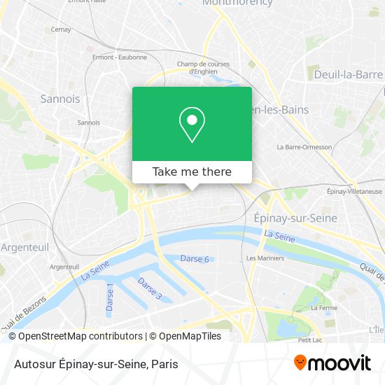 Mapa Autosur Épinay-sur-Seine