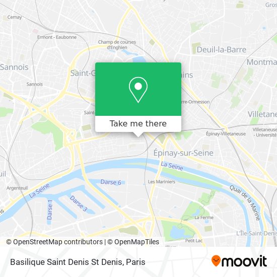 Mapa Basilique Saint Denis St Denis