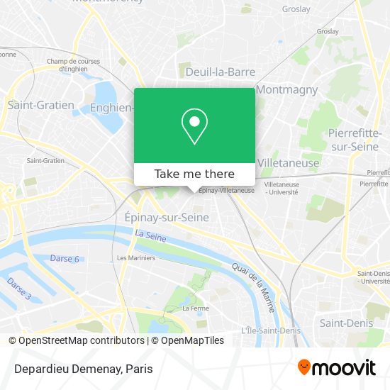 Depardieu Demenay map