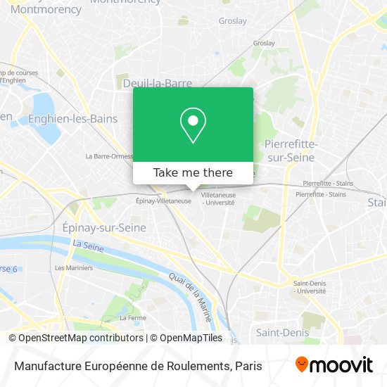 Mapa Manufacture Européenne de Roulements