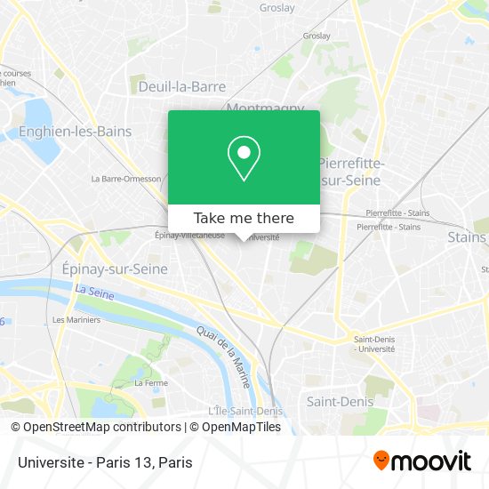 Universite - Paris 13 map