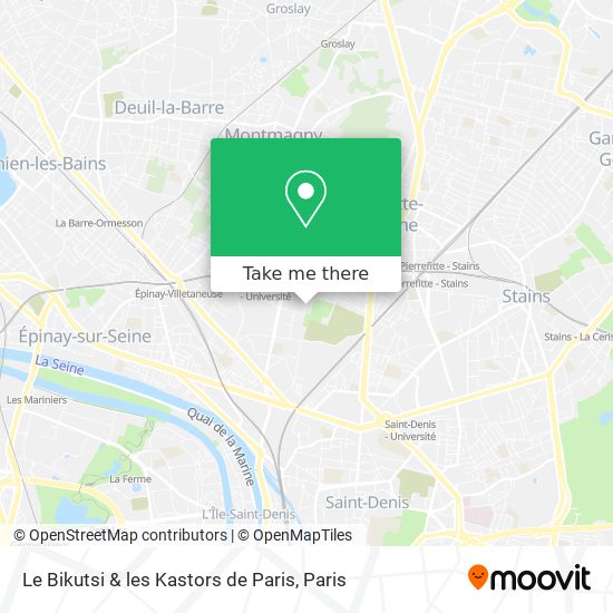 Mapa Le Bikutsi & les Kastors de Paris
