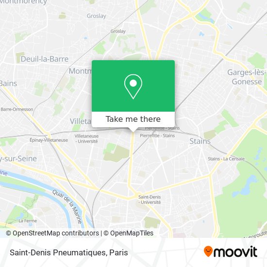 Saint-Denis Pneumatiques map