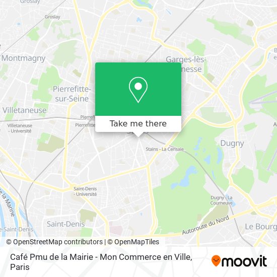 Café Pmu de la Mairie - Mon Commerce en Ville map