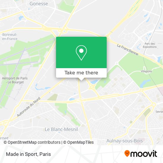 Made in Sport map