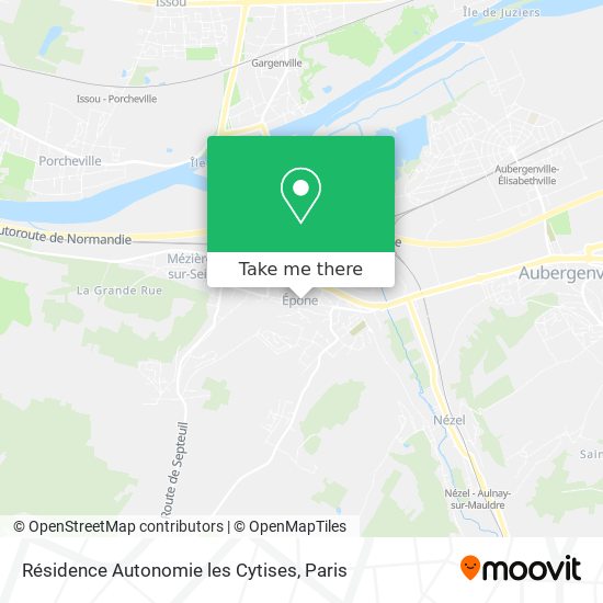 Résidence Autonomie les Cytises map