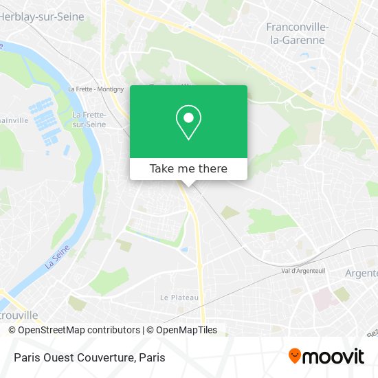 Paris Ouest Couverture map