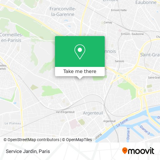 Service Jardin map