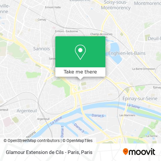 Mapa Glamour Extension de Cils - Paris