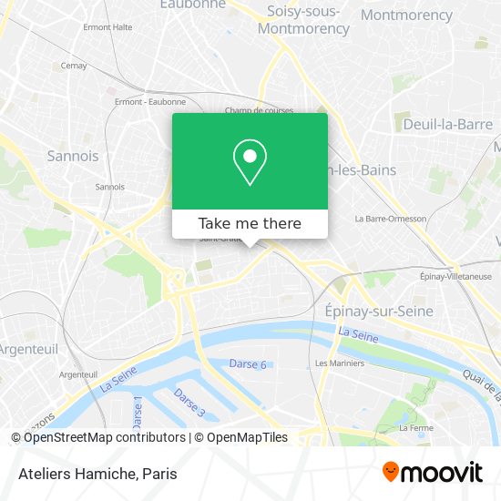 Ateliers Hamiche map