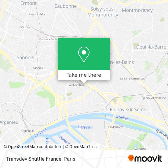 Mapa Transdev Shuttle France