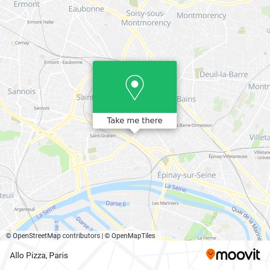 Allo Pizza map