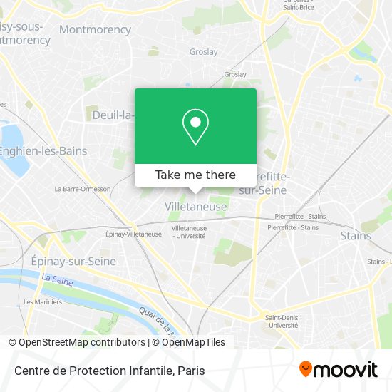 Mapa Centre de Protection Infantile