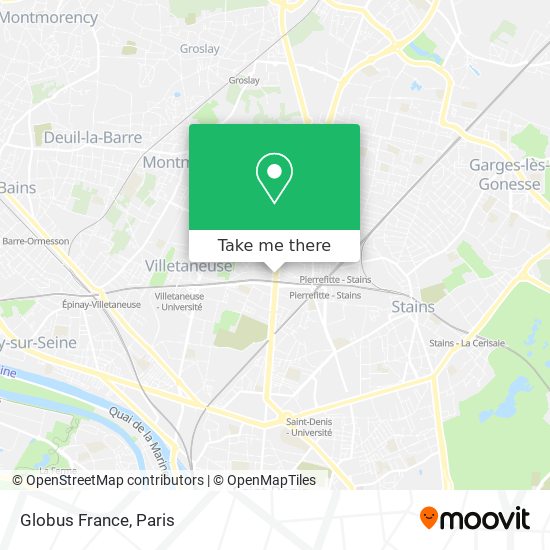 Mapa Globus France