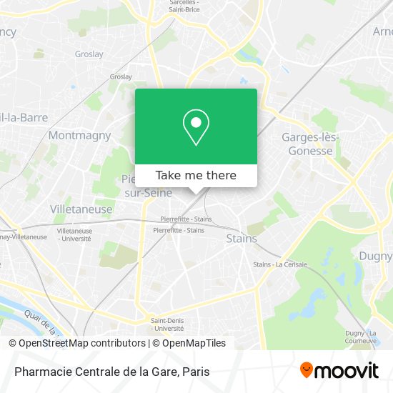 Pharmacie Centrale de la Gare map