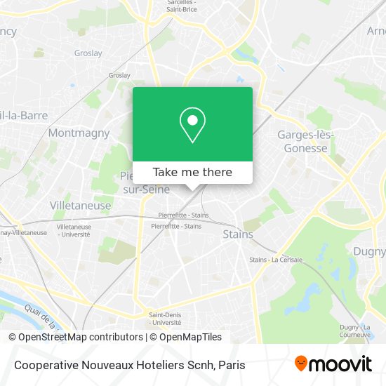 Cooperative Nouveaux Hoteliers Scnh map