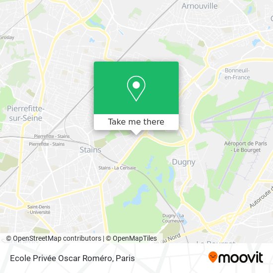 Mapa Ecole Privée Oscar Roméro