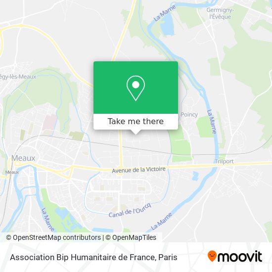 Mapa Association Bip Humanitaire de France