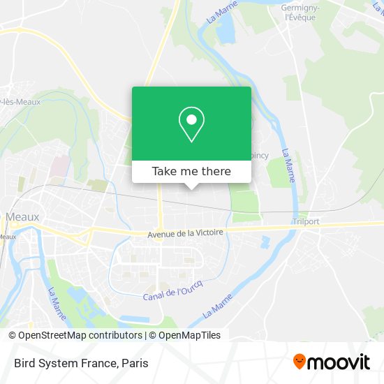 Mapa Bird System France