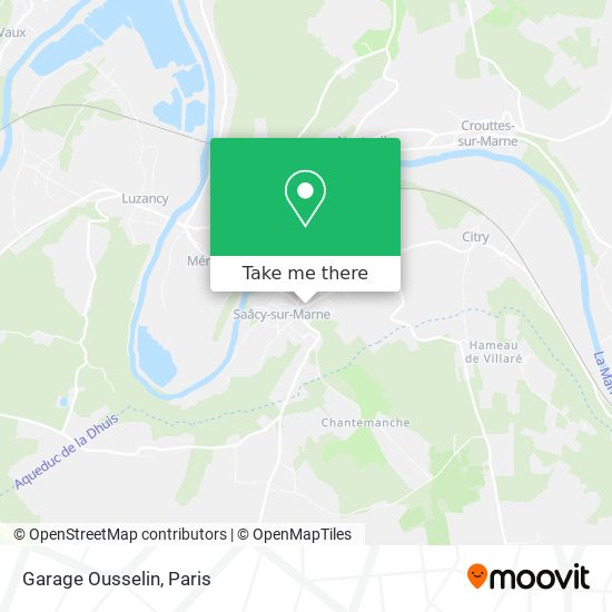 Mapa Garage Ousselin