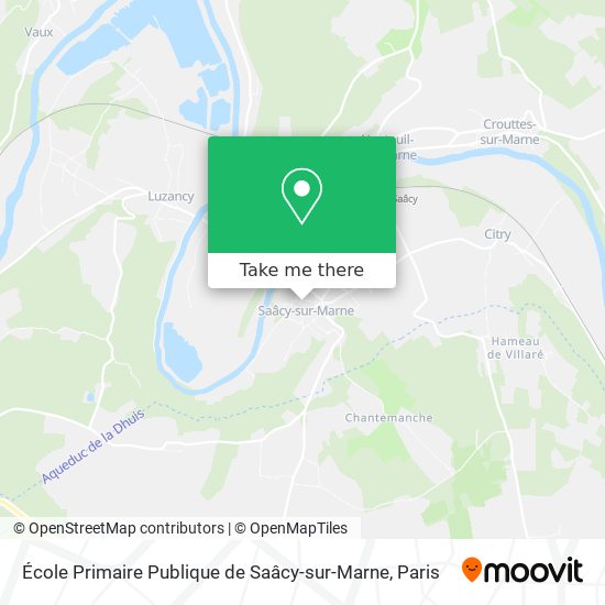 Mapa École Primaire Publique de Saâcy-sur-Marne