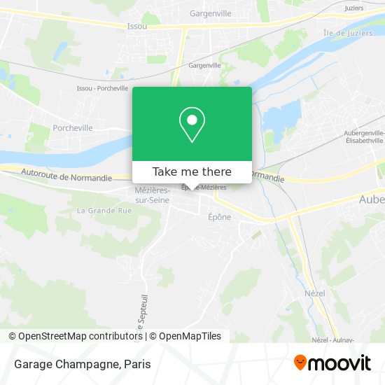 Mapa Garage Champagne