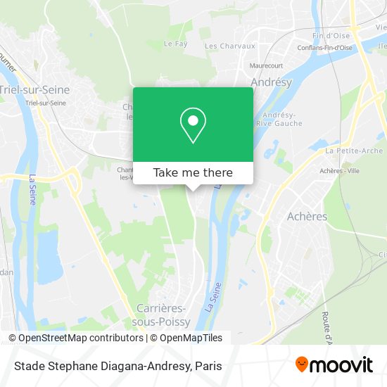Stade Stephane Diagana-Andresy map