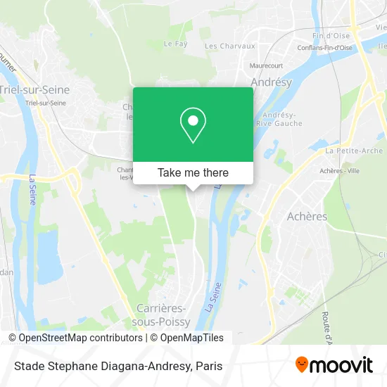 Stade Stephane Diagana-Andresy map